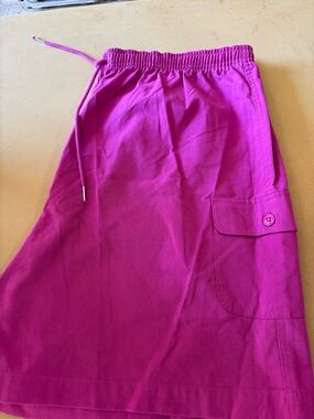 Bright Fuchsia Drawstring Shorts
